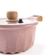 MGC Pot for Soup Ceramic Non-Stick Soup Pot With Lid French Soup Pots PFAS-Free Pink (8 inch soup pot with lid)